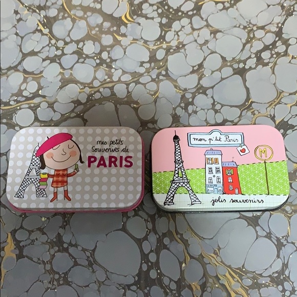Set of 2 Paris Tins - Picture 1 of 5